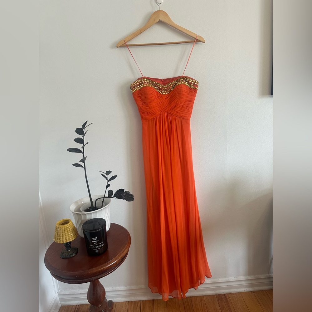 100% silk ballgown with shawl custom size